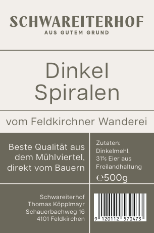 Dinkel Spiralen vom Feldkirchner Wanderei