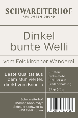 Dinkel bunte Welli vom Feldkirchner Wanderei