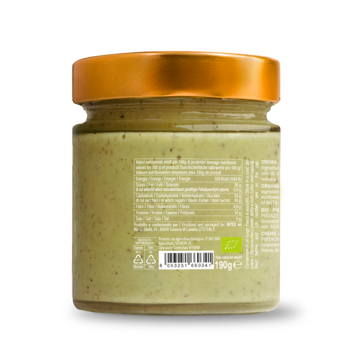 Bio-Pistazien-Süßcreme