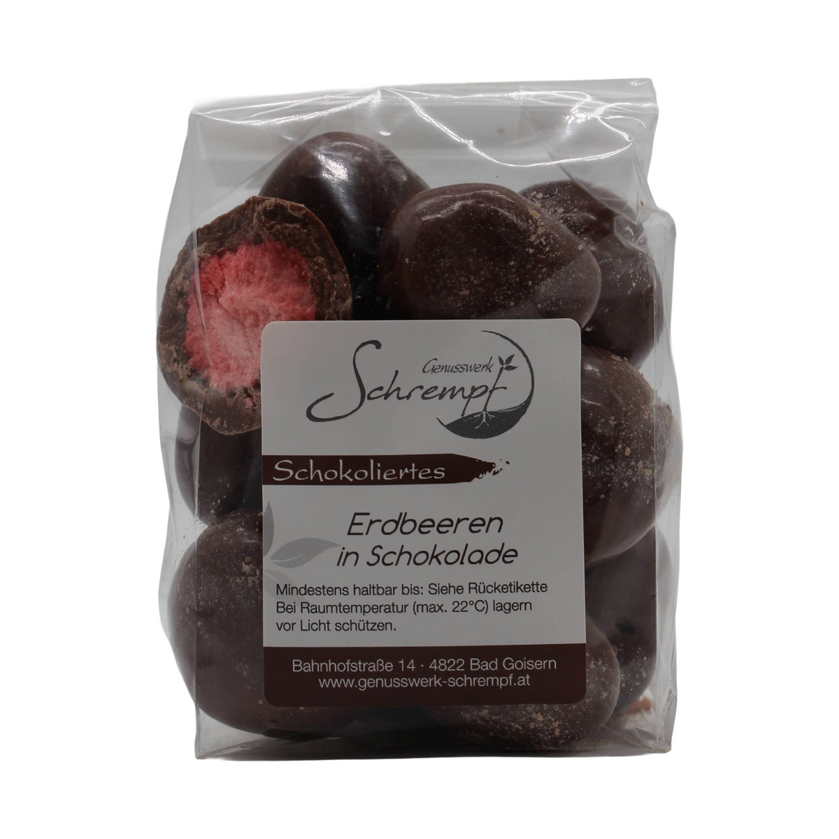 Erdbeeren in Vollmilchschokolade