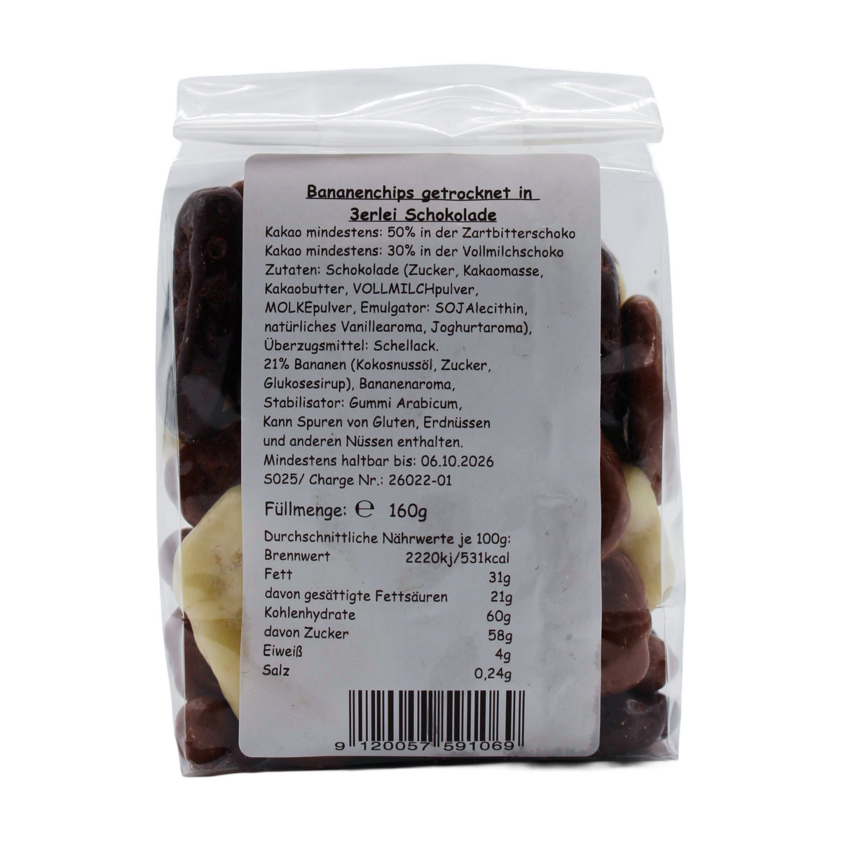 Schokobananen in 3erlei Schokolade