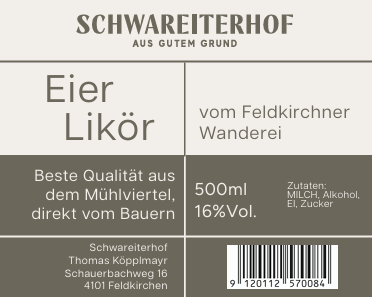 Eierlikör vom Feldkirchner Wanderei