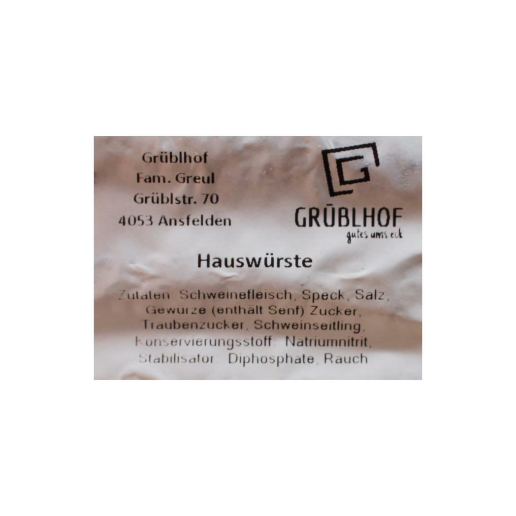 Hauswürste vom Freilandschwein