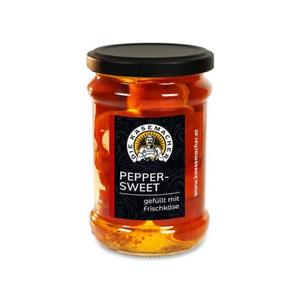 Peppersweet gefüllt mit Frischkäse