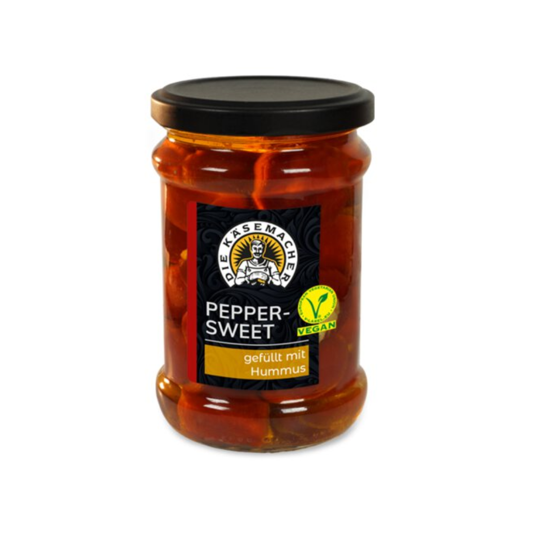 Peppersweet gefüllt mit feinem Hummus
