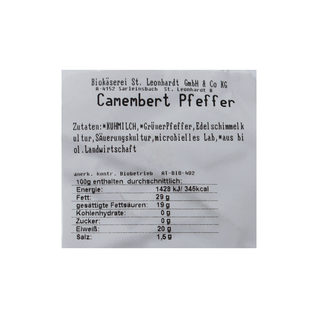 Bio Camembert Pfeffer