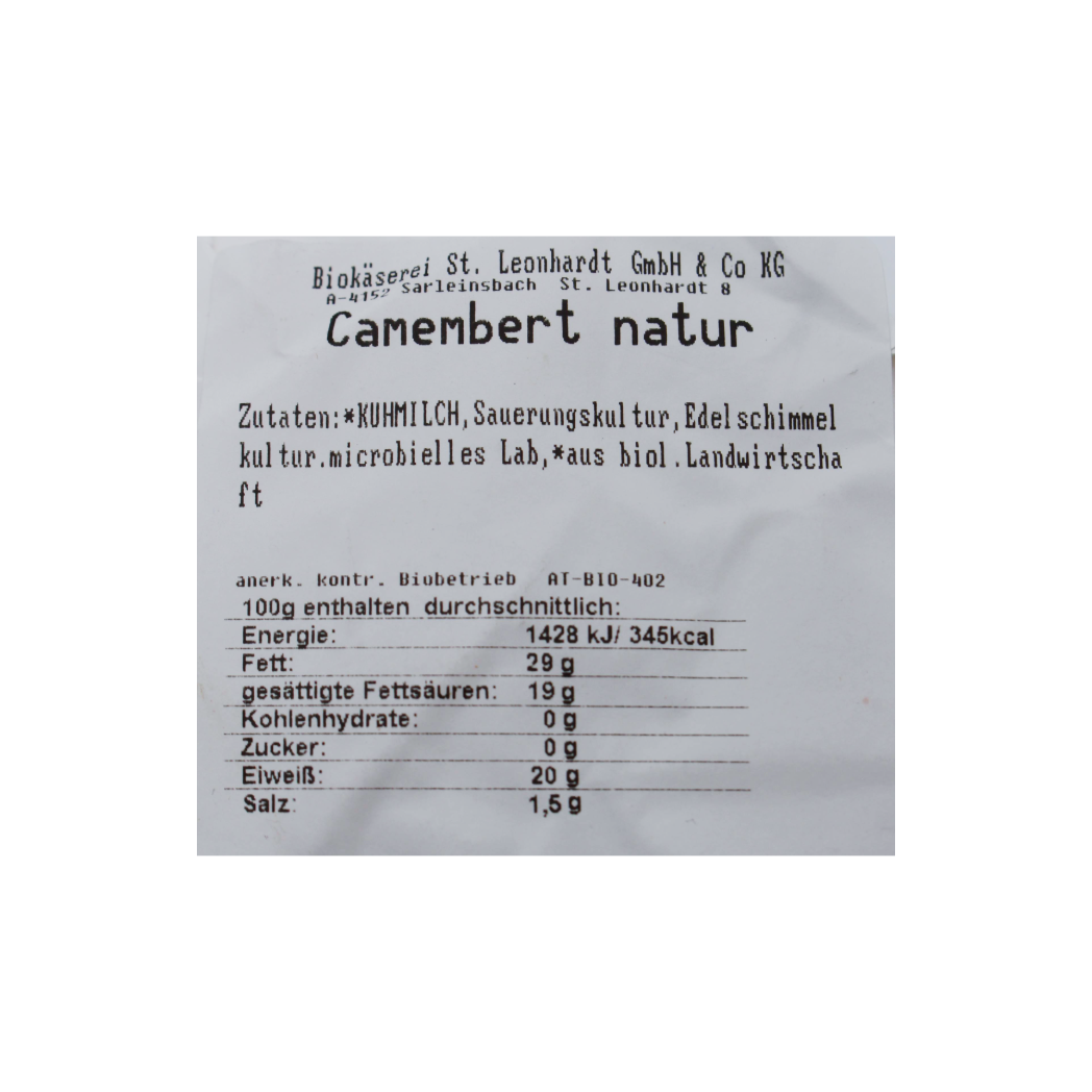 Bio Camembert Natur
