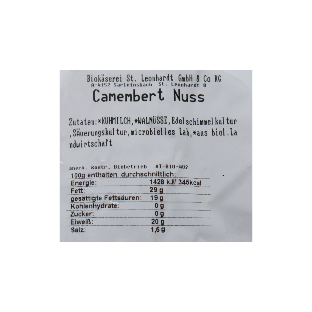 Bio Camembert Nuss