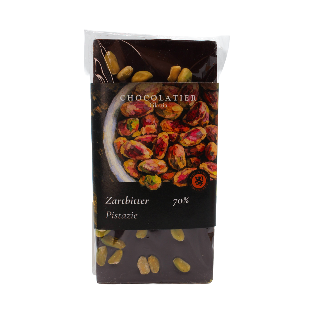 Zartbitterschokolade mit Pistazie