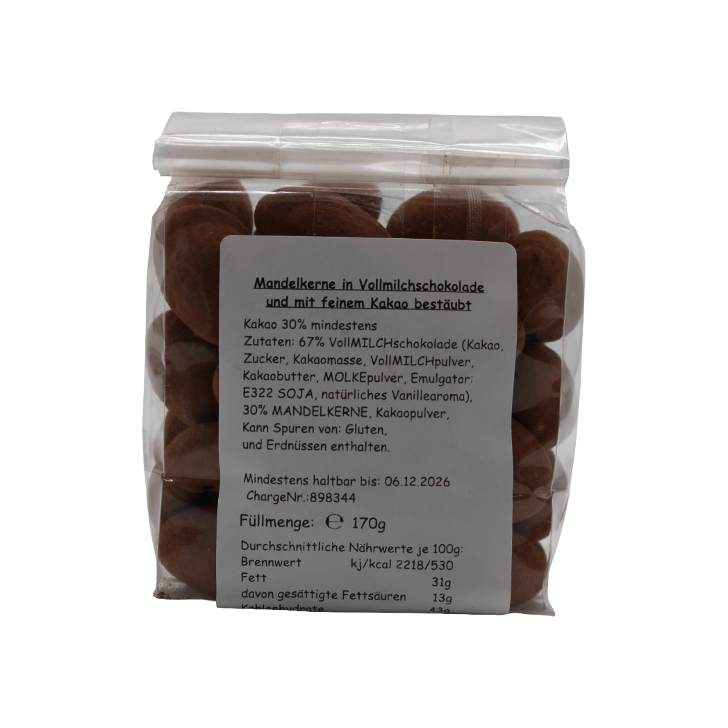 Trüffelmandeln in Vollmilchschokolade