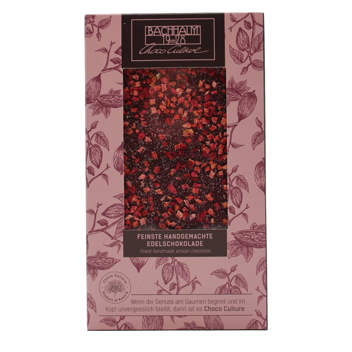 Zartbittertafelschokolade Waldfrucht