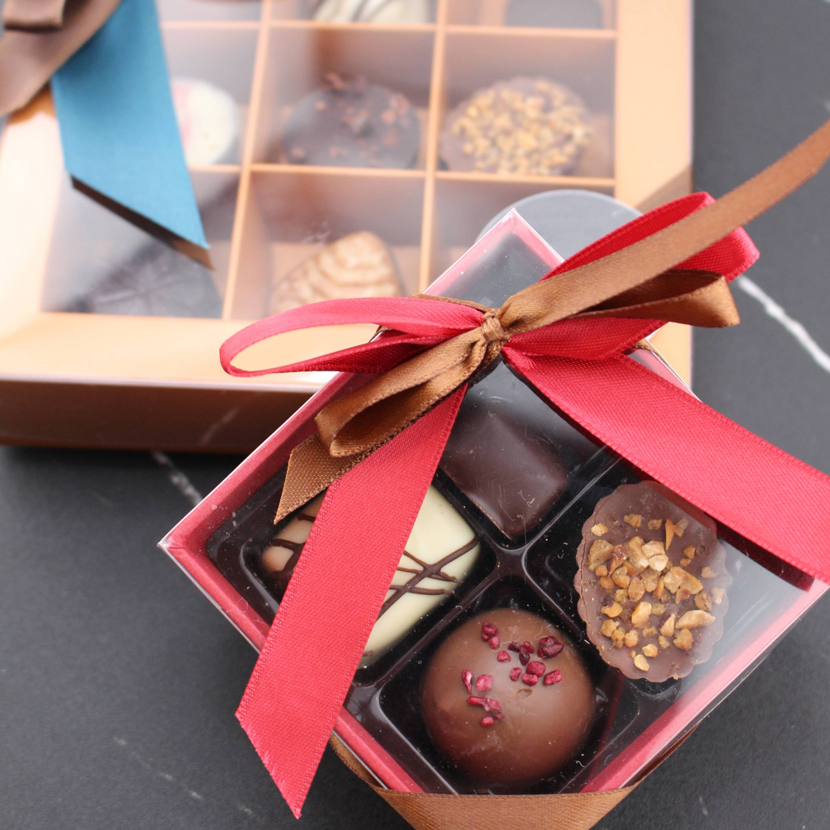 4er Pralinenbox – Handgemachte Spezialitäten