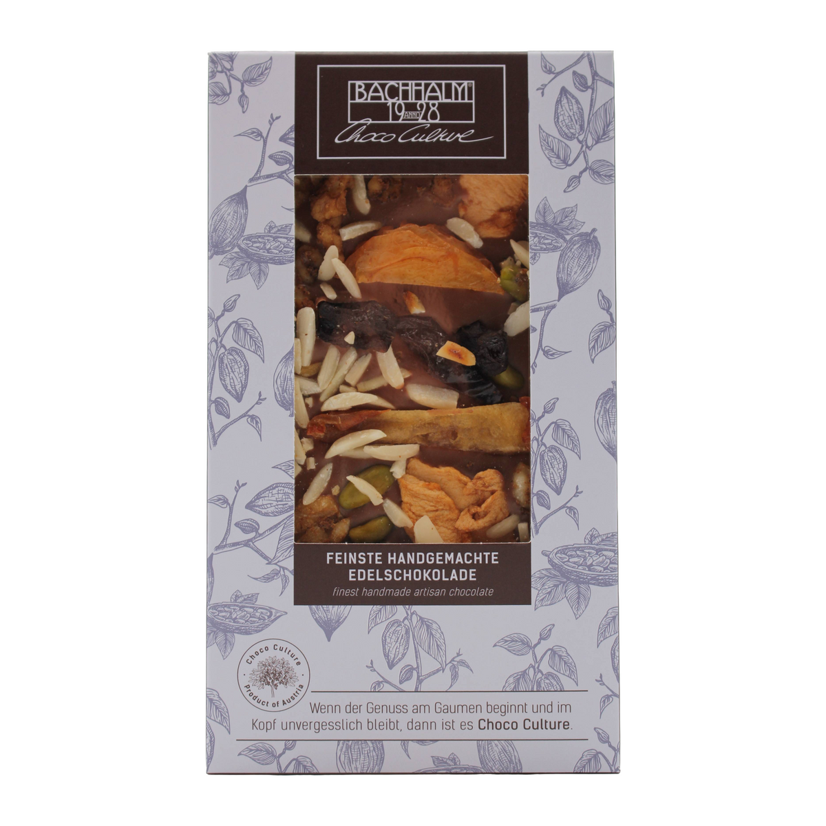 Tafelvollmilchschokolade Apfel, Birne & Nuss